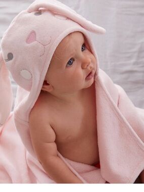 Pottery Barn Kids Pink Bunny Plush Wrap